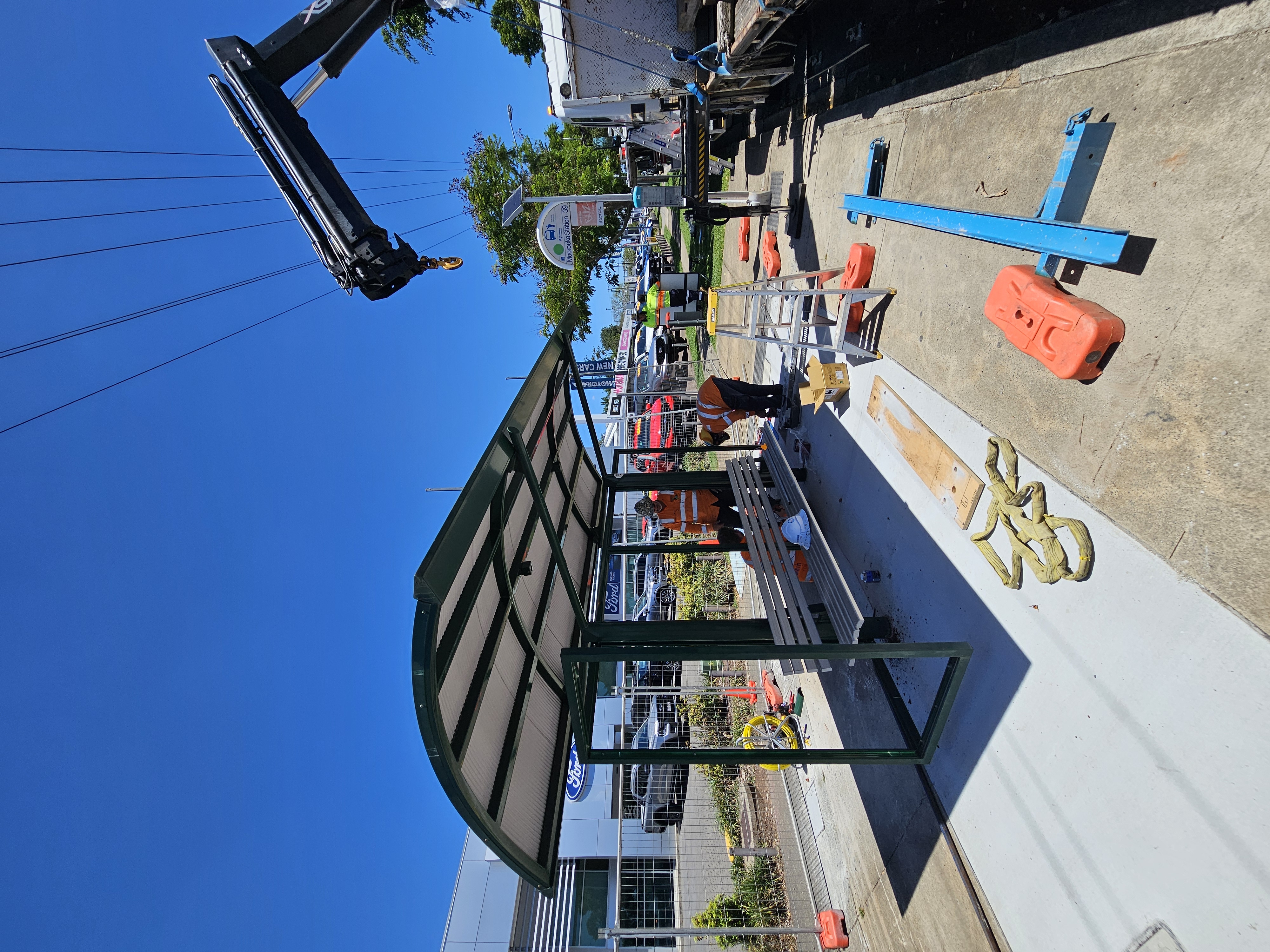 Oohm Media bus stops electrical project